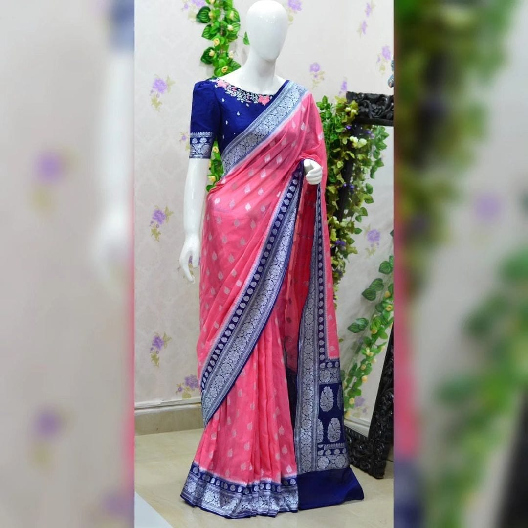 Banarasi Semi Katan Silk Sarees