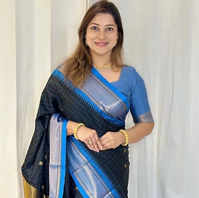 Zari Work Banarasi semi Silk Saree
