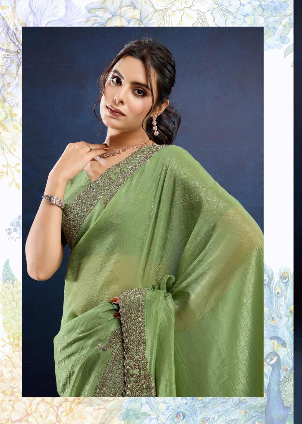 designer party wear saree