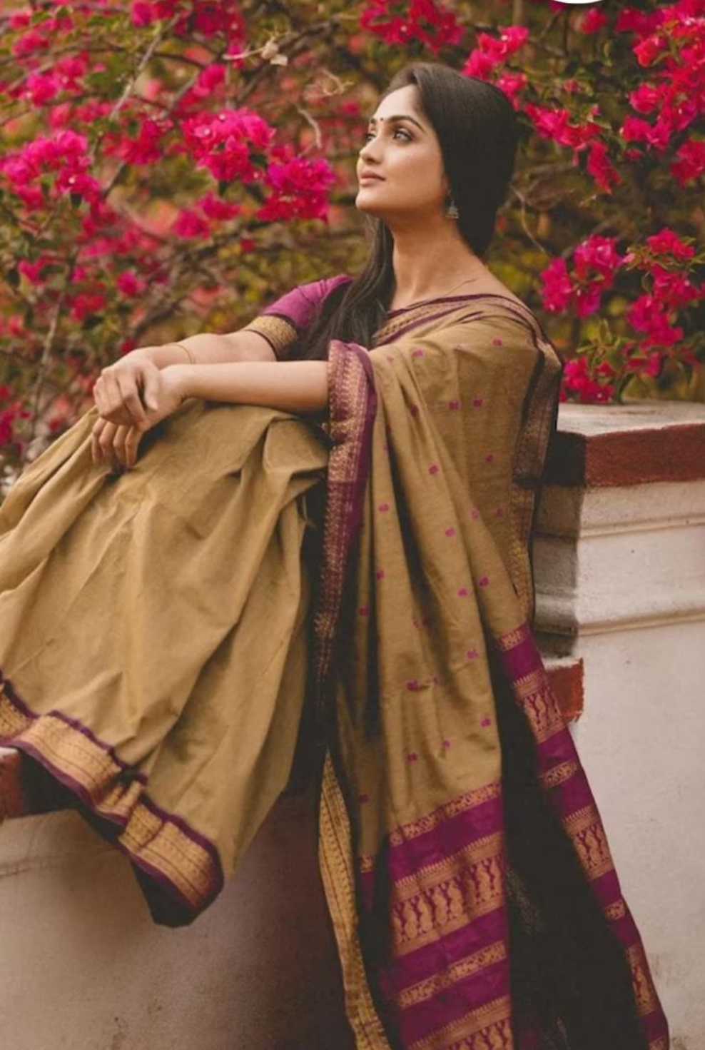 Majestic purple kalyani cotton saree