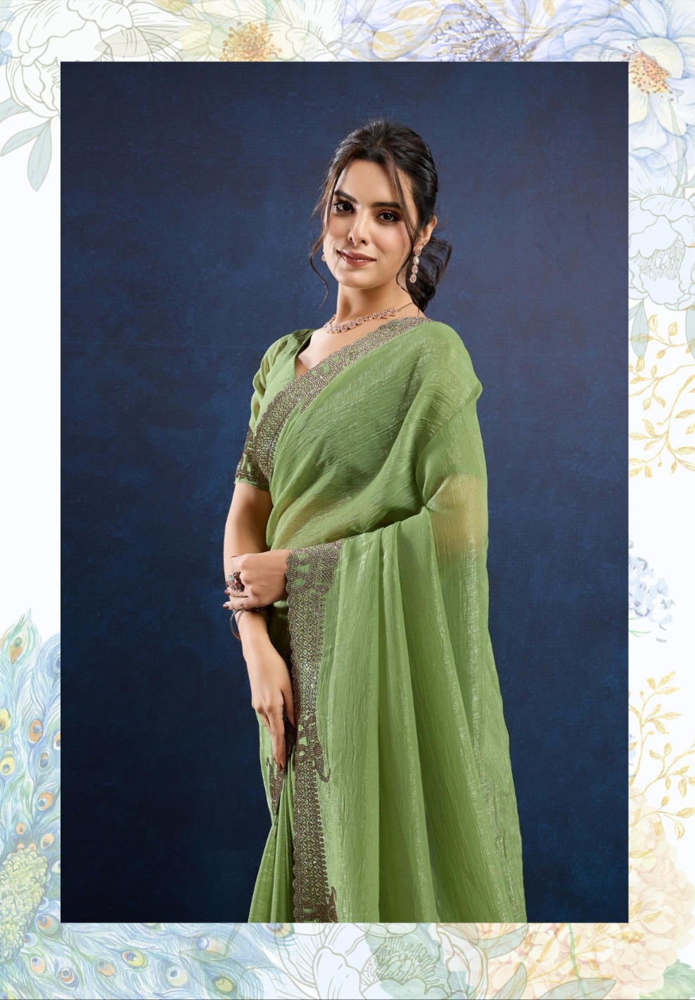 designer party wear saree