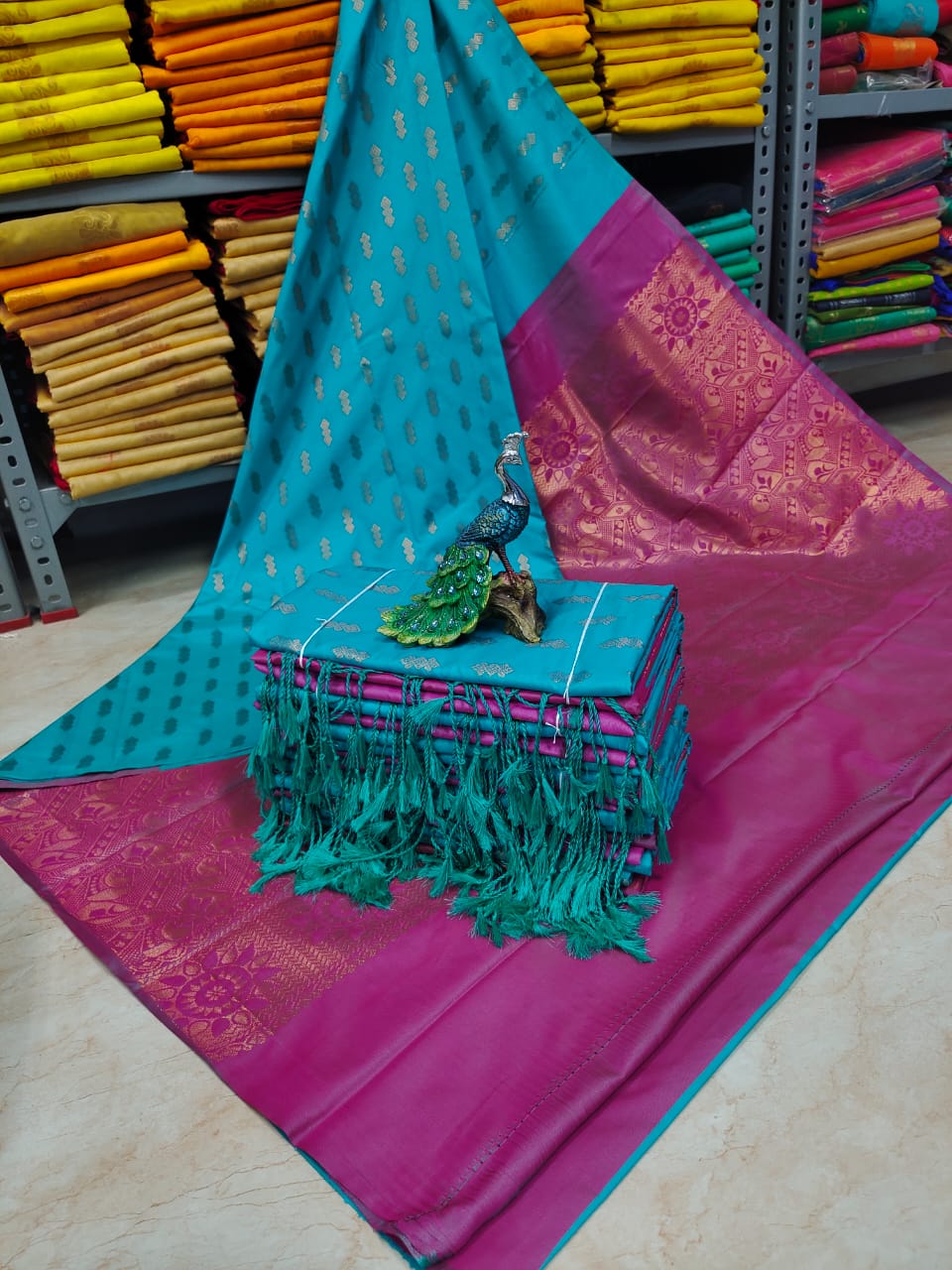 Borderless Soft Silk saree -