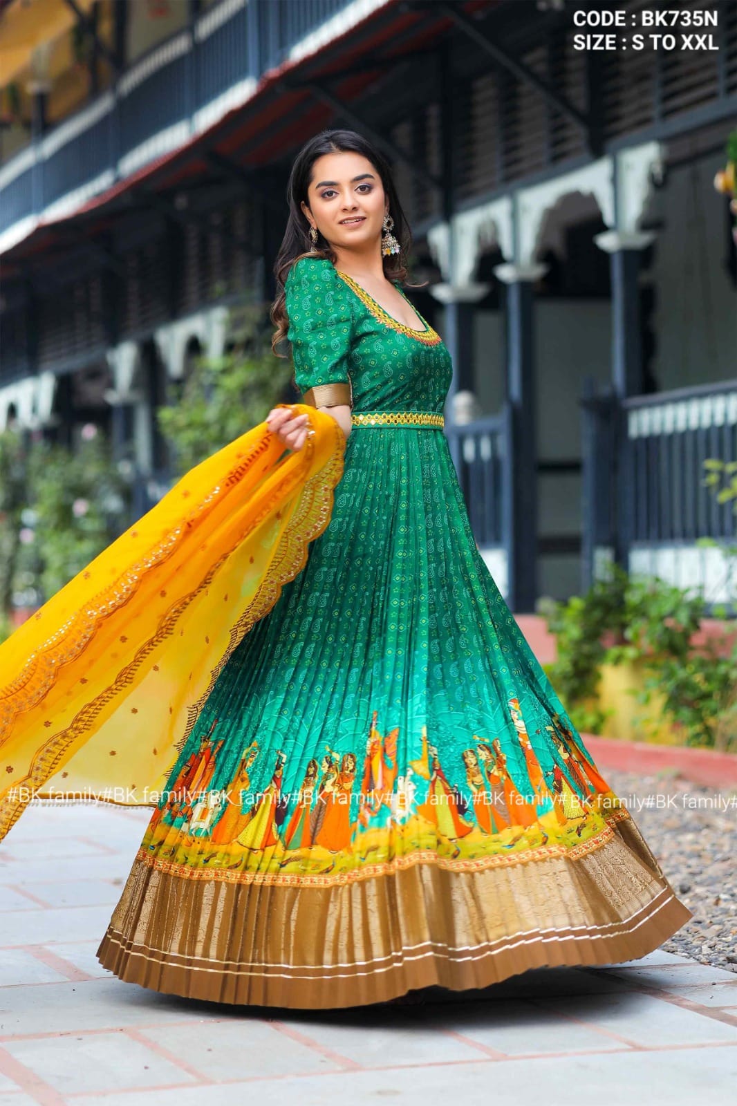 luxurious Banarasi Silk Pattu Dress