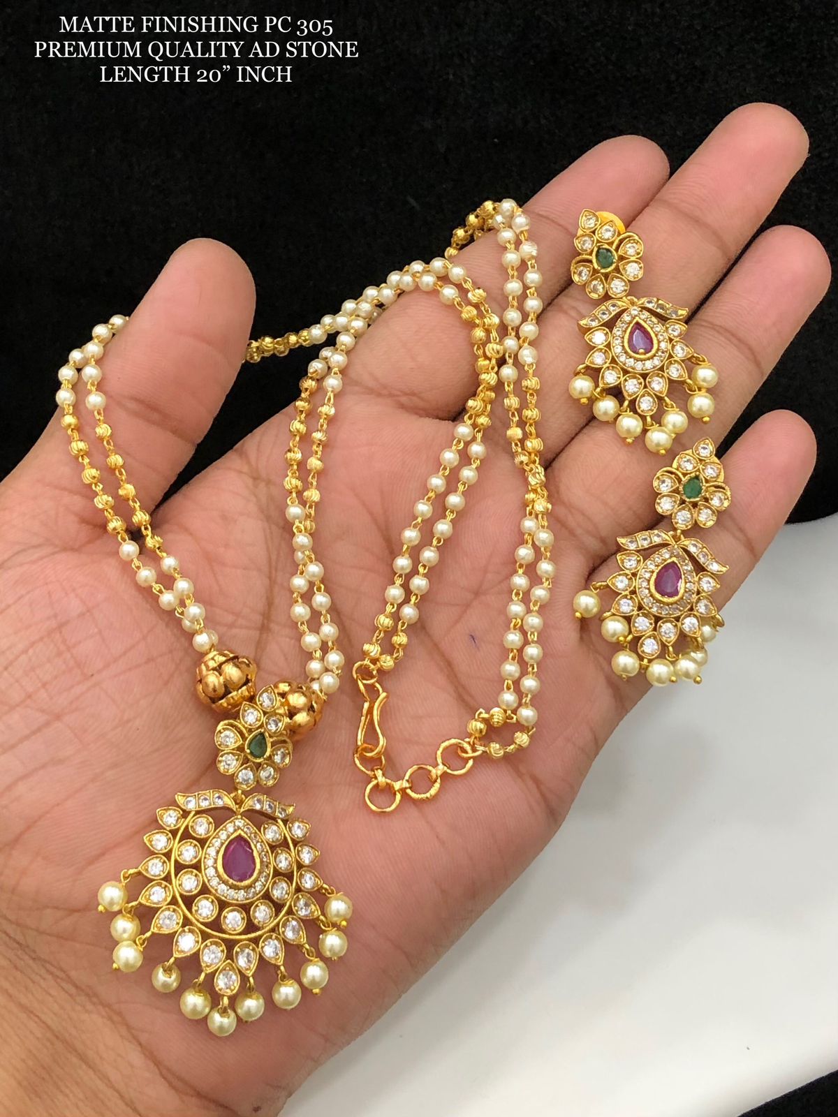 Premium quality long chain with earrings