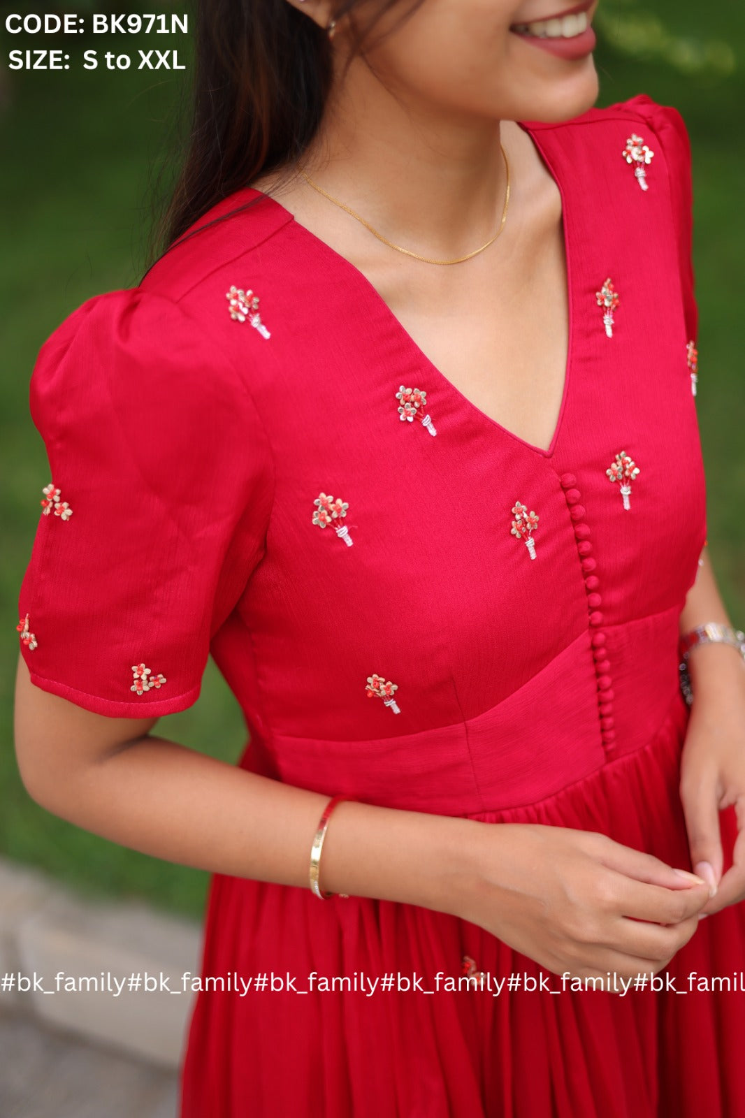 Radiant Ruby Midi (Dress) in Red