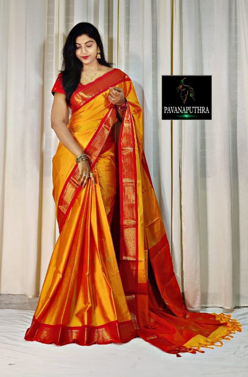 Cotton silk saree