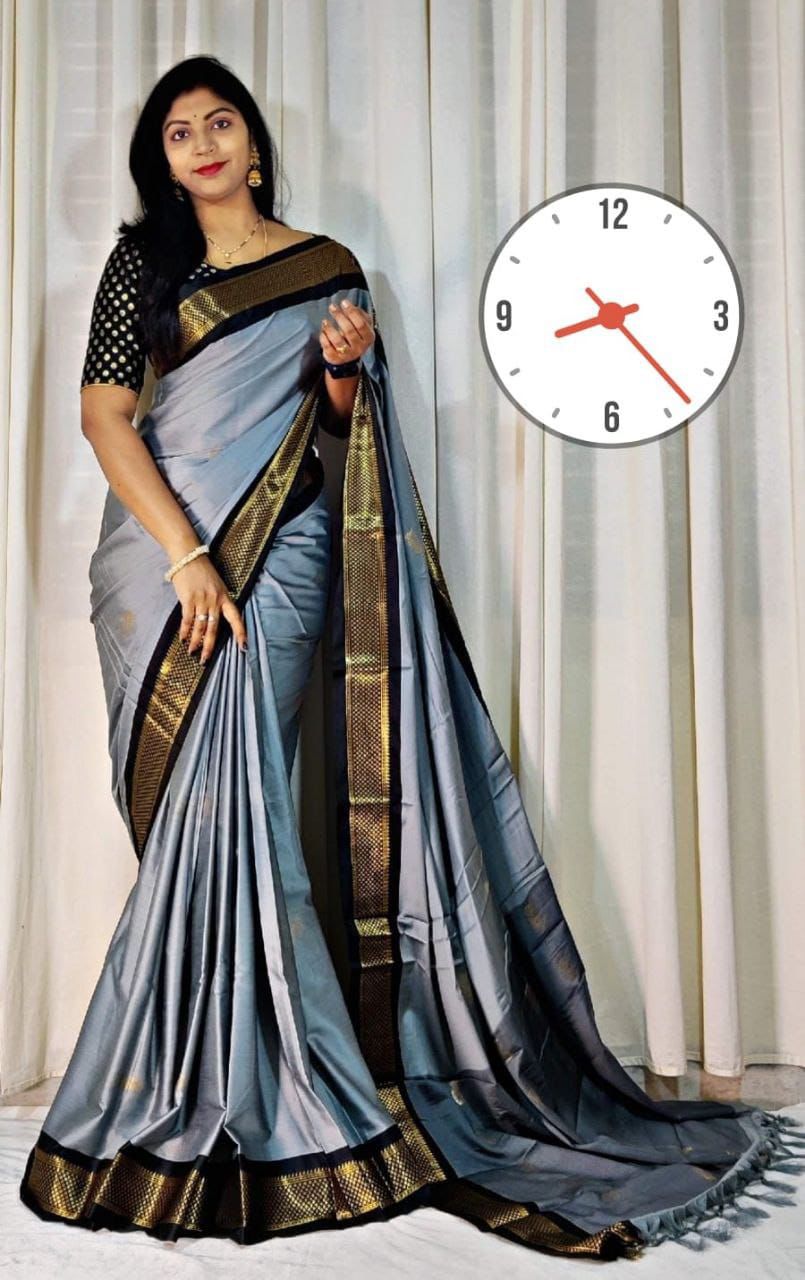 Cotton silk saree