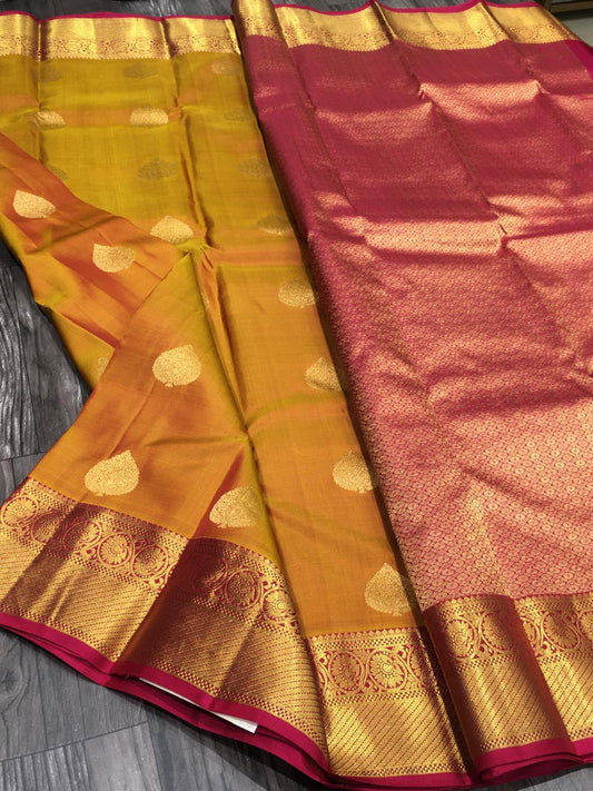 Traditional Kanchipuram Pure Silk Saree
