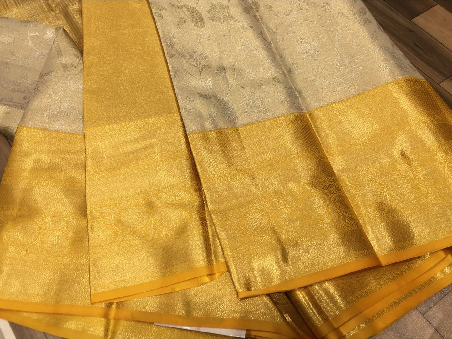New Arrival: Semi Kanchipuram Tissue Saree in Radiant Gold