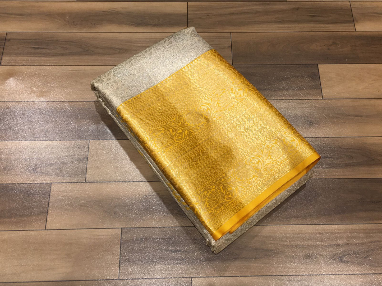 New Arrival: Semi Kanchipuram Tissue Saree in Radiant Gold