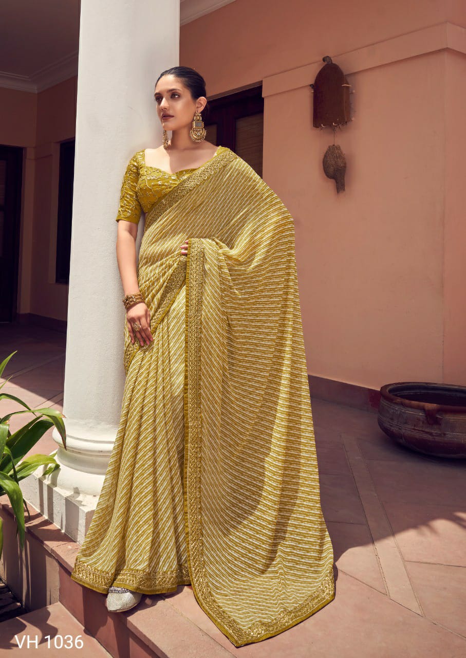 lahari print Georgette saree