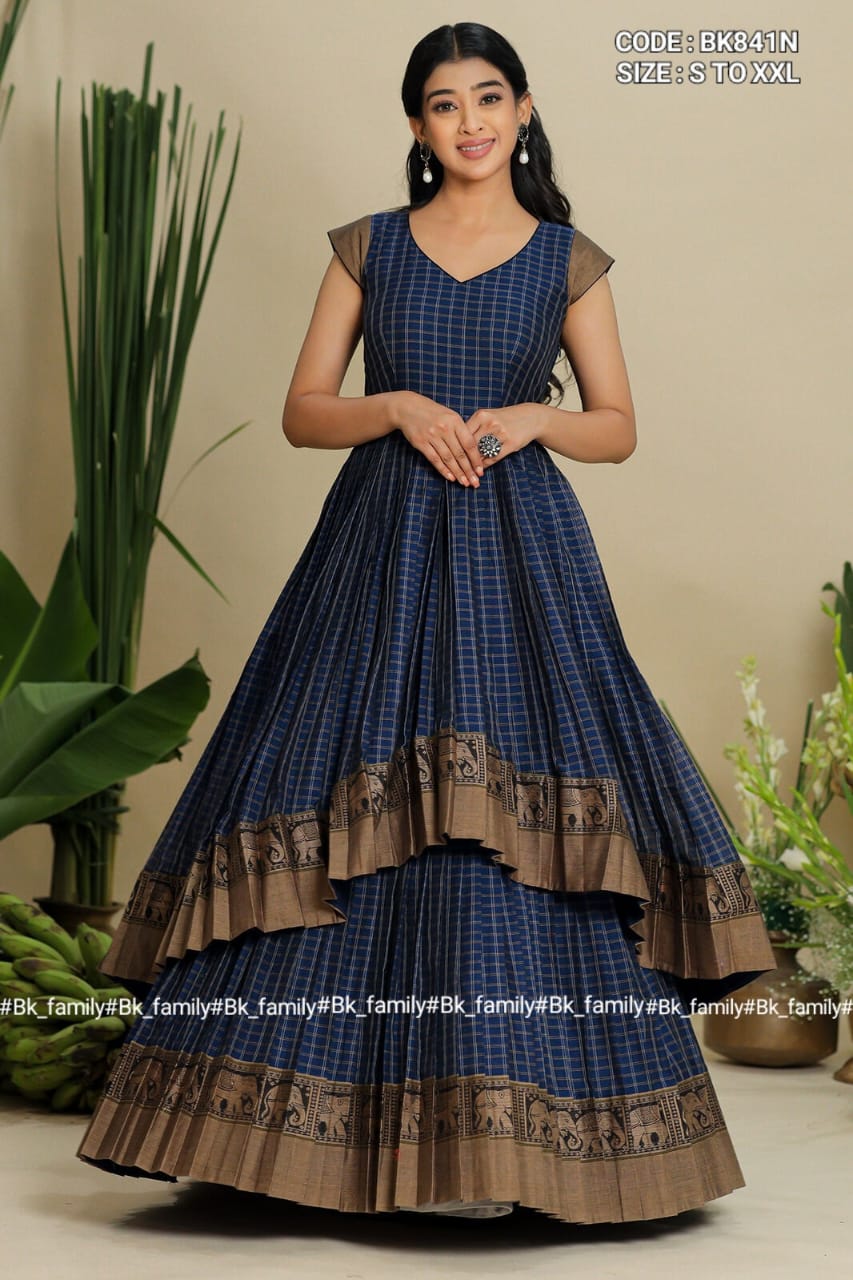 Handloom Cotton big border handwoven cotton dress shakthistyles Handloom Cotton big border handwoven cotton dress shakthistyles