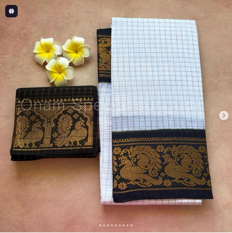 DD style Madurai sungudi cotton saree
