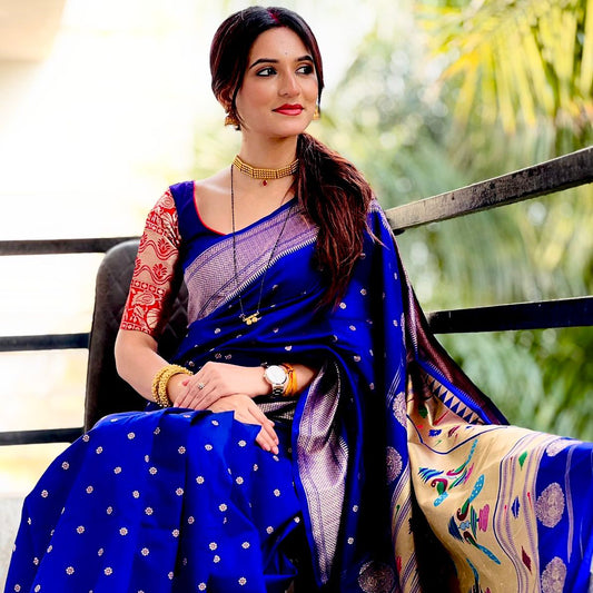Traditional paithani saree - wedding saree