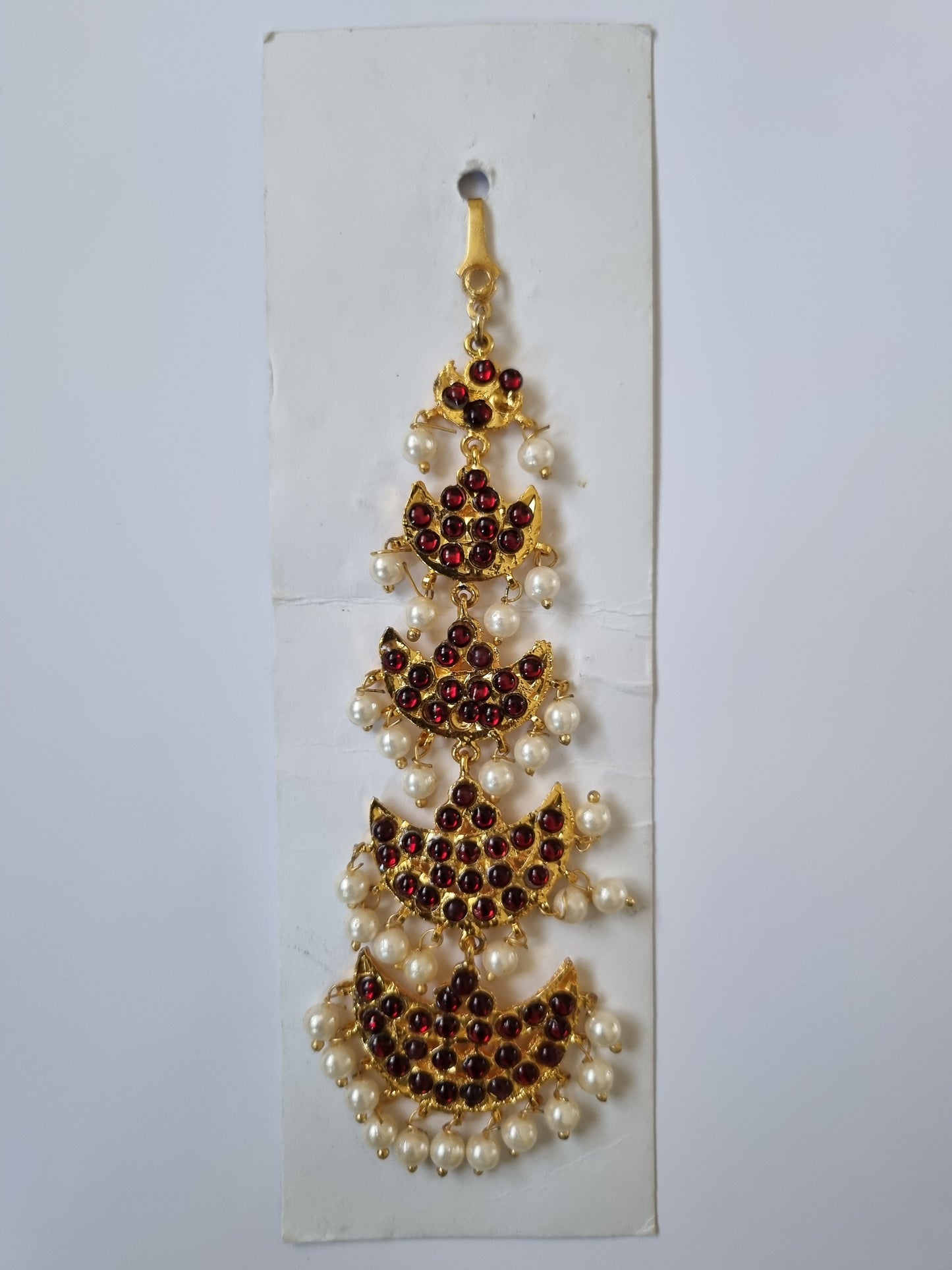 bharatanatyam jewellery - Brass Maang Tikka nethi chutti