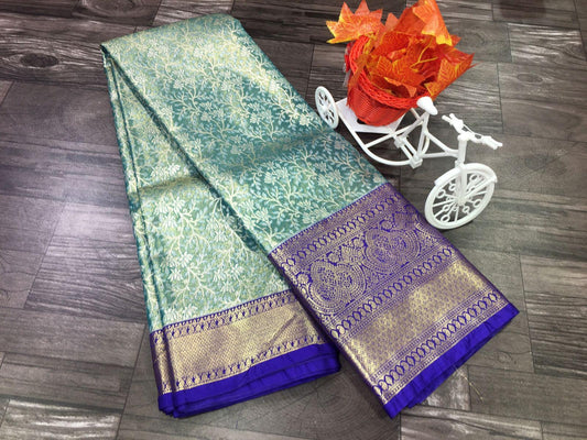 Radiant Semi-Kanchipuram Tissue Saree - wedding saree