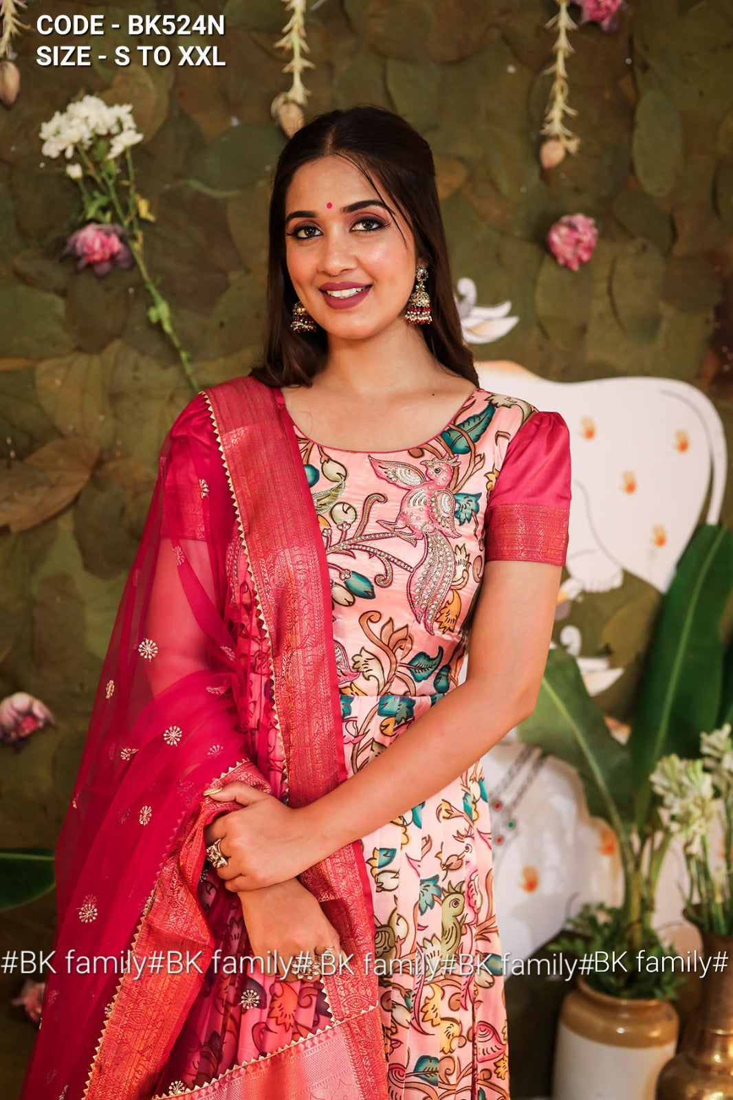 Banarasi Silk Kalamkari pattu dress