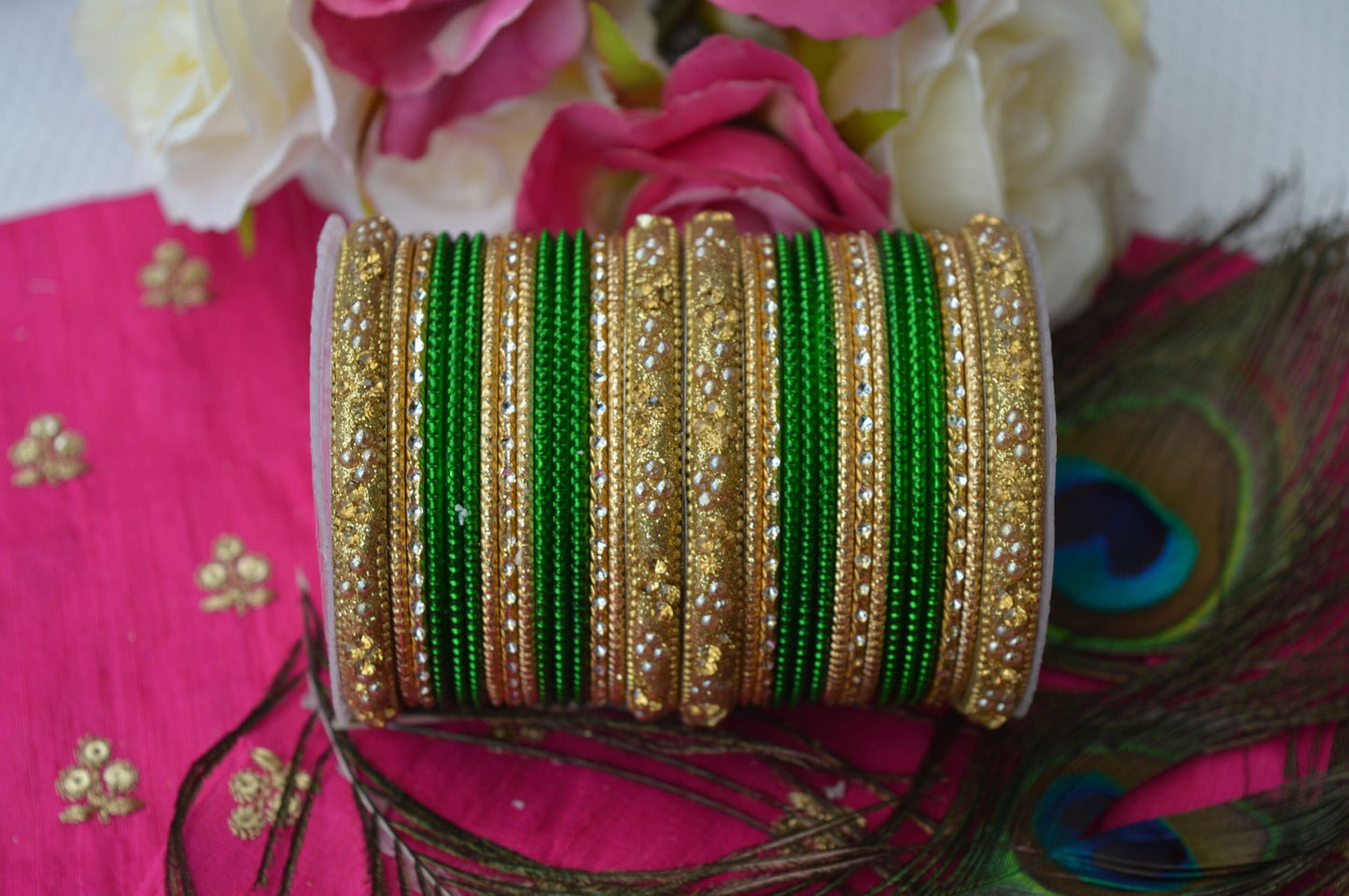 Indian bangles 2.8 inch - Colourfull bangles Jewellery - Pakistan bangles - lehenga bangles
