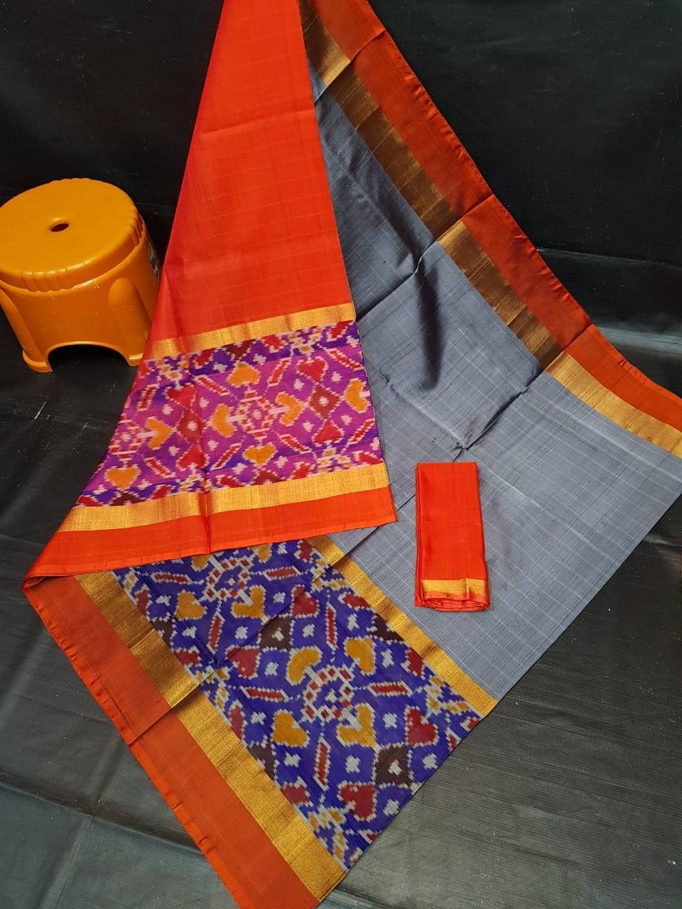 Uppada pattu big pochampalli border sarees, handwoven silk saree, saree for women