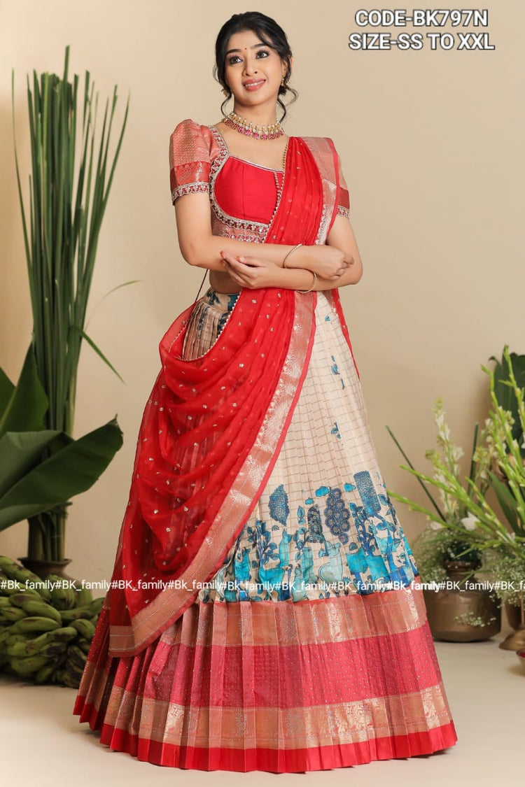 Lehenga / Halfsaree or pattu lehenga