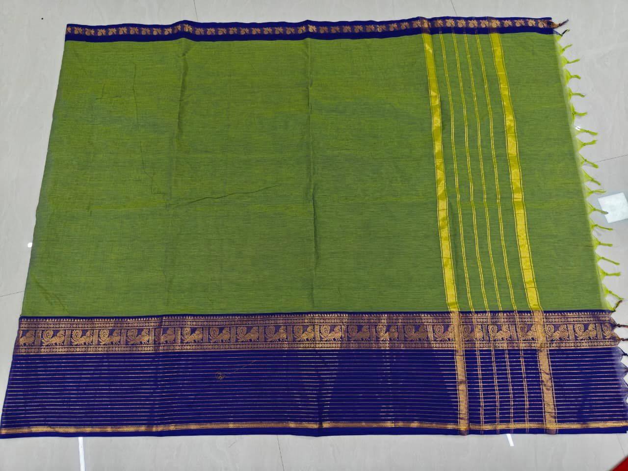 Luxury black Kanchi cotton saree