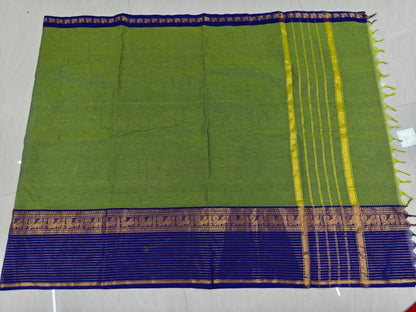 Luxury black Kanchi cotton saree