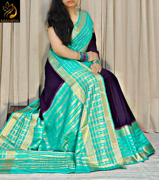 Mysore crape silk sarees - soft silky and light weight