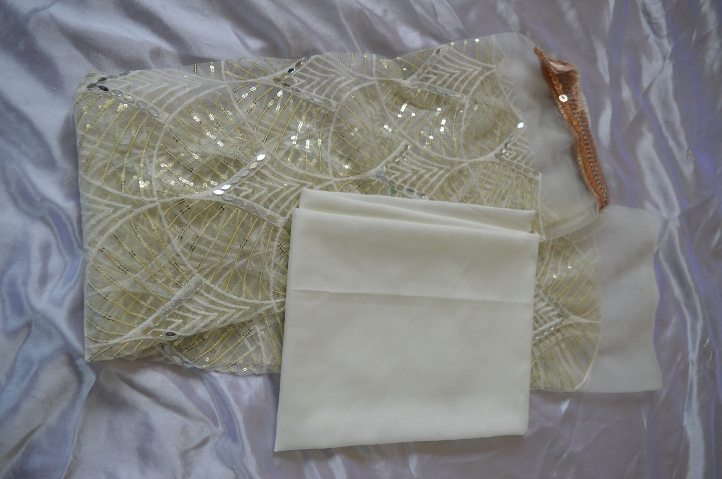 Blouse piece with lining