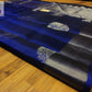 Pure silk silver and Navy Blue saree