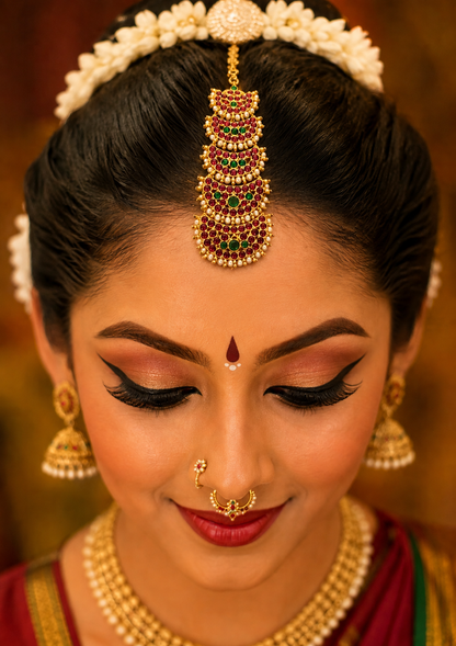 bharatanatyam jewellery - Brass Maang Tikka nethi chutti