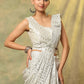 Shining silver One Minute Saree