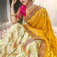 Luxury Designer saree - Doller silk party wear saree, Wedding saree, Embroidered saree, Bridal wear silk saree, christmas pary saree