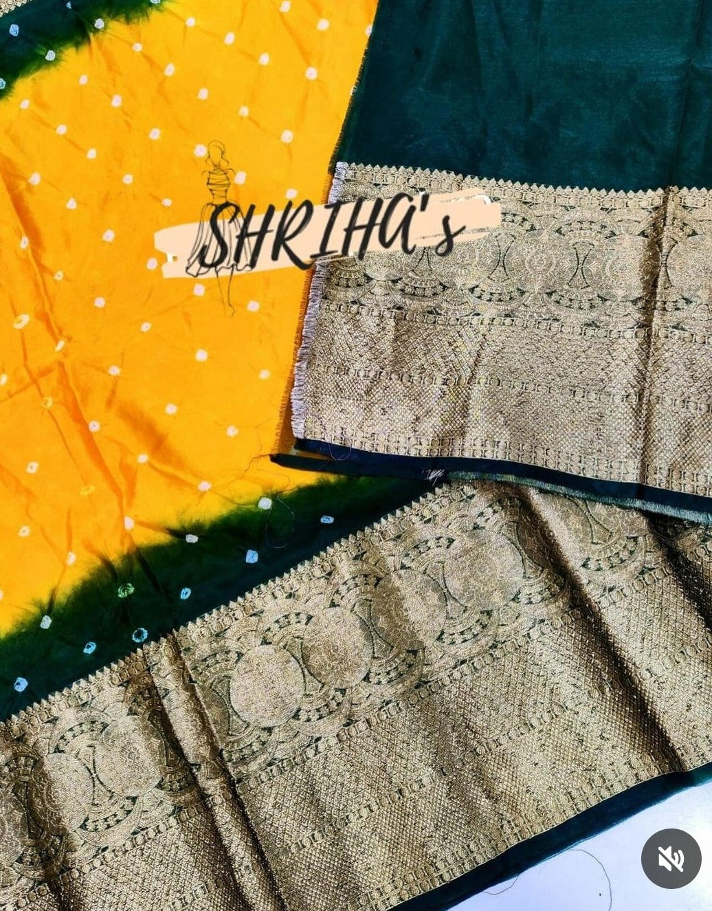 Crush Bandhani saree