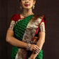Green and maroon Kanchivaram pure silk