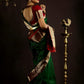 Green and maroon Kanchivaram pure silk