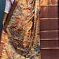 Kalamkari print with zari work border saree