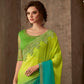 Greeen party wear saree