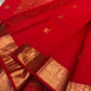 Red - bridal kanchipuram small border