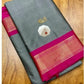 Cotton silk - Gray and Pink