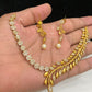 Matte finish AD stone neckleace set