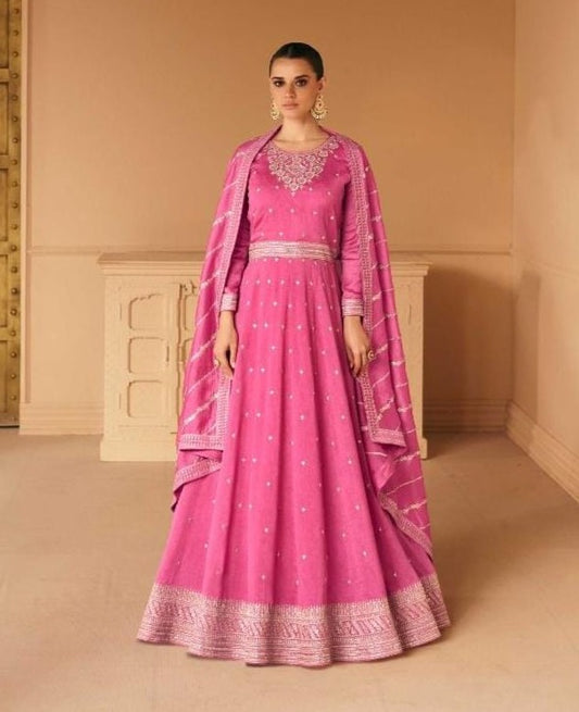Indian party gown in 4 colours