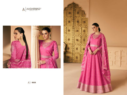 Indian party gown in 4 colours