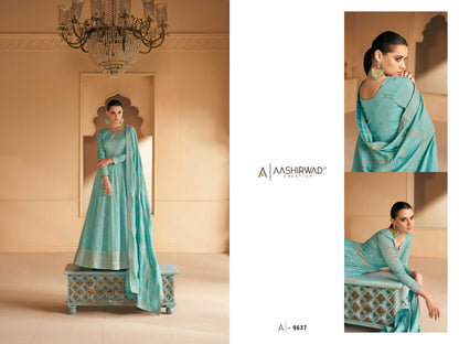 Indian party gown in 4 colours