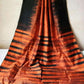 Silk cotton - multi shade saree - Brown shade