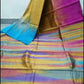 Silk cotton multi shades saree