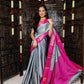 Cotton silk - Gray and Pink
