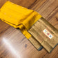 Bright yellow saree kanchipuram saree