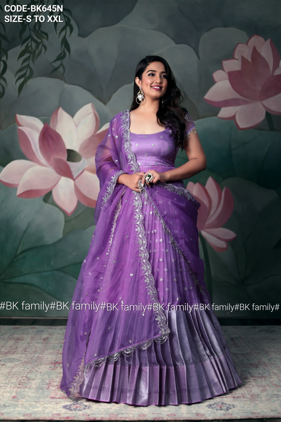 Charming Lilac Organza Dresss