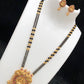 Matte finish Kempu stone Mangalsutra