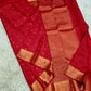 Red bridal saree - kanchipuram pure silk